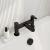 Delphi Loop Matt Black Pillar Mounted Bath Filler Tap | Thumbnail Image
