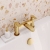 Delphi Loop Brushed Brass Pillar Mounted Bath Filler Tap | Thumbnail Image