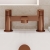 Delphi Loop Brushed Bronze Pillar Mounted Bath Filler Tap | Thumbnail Image