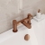 Delphi Loop Brushed Bronze Pillar Mounted Bath Filler Tap | Thumbnail Image