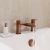Delphi Loop Brushed Bronze Pillar Mounted Bath Filler Tap | Thumbnail Image