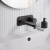 Delphi Loop Matt Black 2-Hole Wall Mounted Basin Mixer Tap (inc Backplate) | Thumbnail Image