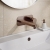 Delphi Loop Brushed Bronze 2-Hole Wall Mounted Basin Mixer Tap (inc Backplate) | Thumbnail Image
