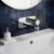Delphi Loop Chrome 2-Hole Wall Mounted Basin Mixer Tap (inc Backplate) | Thumbnail Image