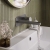 Delphi Loop Brushed Pewter 2-Hole Wall Mounted Basin Mixer Tap (inc Backplate) | Thumbnail Image