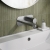 Delphi Loop Brushed Pewter 2-Hole Wall Mounted Basin Mixer Tap (inc Backplate) | Thumbnail Image