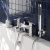 Delphi Loop Chrome Pillar Mounted Bath Shower Mixer Tap (inc Kit) | Thumbnail Image