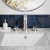 Delphi Loop Chrome 3-Hole Basin Mixer Tap (inc Pop-Up Waste) | Thumbnail Image