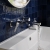 Delphi Loop Chrome 3-Hole Wall Mounted Basin Mixer Tap | Thumbnail Image