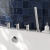 Delphi Loop Chrome 4-Hole Pillar Mounted Bath Shower Mixer Tap | Thumbnail Image