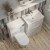 Delphi Lyra Satin White 1100mm 2-Drawer Waterproof Bathroom Furniture Combination Unit | Thumbnail Image