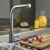 Delphi Melbury Single Lever Kitchen Sink Mixer Tap - Brushed Nickel