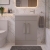 Delphi Modulo Slimline 600mm 2-Door Floor Standing Vanity Unit (inc Basin) | Thumbnail Image