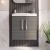 Delphi Modulo Slimline 500mm 2-Door Wall Hung Vanity Unit (inc Basin) | Thumbnail Image