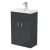 Delphi Nebula Compact 550mm 2-Door Floor Standing Vanity Unit with Basin | Thumbnail Image
