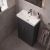 Delphi Nebula Compact 550mm 2-Door Floor Standing Vanity Unit with Basin | Thumbnail Image