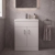 Delphi Nebula Compact 550mm 2-Door Floor Standing Vanity Unit with Basin | Thumbnail Image