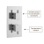 Delphi Nectar Chrome Dual Concealed Shower Set with Fixed Head | Thumbnail Image