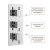 Delphi Nectar Chrome Triple Concealed Shower Set with Fixed Head and Slide Rail Kit | Thumbnail Image