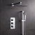 Delphi Nectar Chrome Triple Concealed Shower Set with Fixed Head and Slide Rail Kit | Thumbnail Image