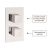 Delphi Nexus Chrome Dual Concealed Shower Set with Large Drencher Head and Slide Rail Kit | Thumbnail Image