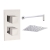 Delphi Nexus Chrome Dual Concealed Shower Set with Large Drencher Head | Thumbnail Image
