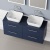 Delphi Nordic Midnight Blue 1200mm 4-Drawer Wall Hung Countertop Vanity Unit | Thumbnail Image