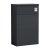 Delphi Nordic Soft Black 500mm Back to Wall Toilet WC Unit | Thumbnail Image