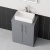 Delphi Nordic Grey 600mm 2-Door Floor Standing Countertop Vanity Unit | Thumbnail Image