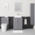 Delphi Nordic Grey 600mm 2-Door Floor Standing Countertop Vanity Unit | Thumbnail Image