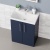 Delphi Nordic Midnight Blue 600mm 2-Door Floor Standing Vanity Unit (inc Basin) | Thumbnail Image