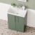 Delphi Nordic Green 600mm 2-Door Floor Standing Vanity Unit (inc Basin) | Thumbnail Image