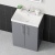 Delphi Nordic Grey 600mm 2-Door Floor Standing Vanity Unit (inc Basin) | Thumbnail Image