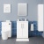 Delphi Nordic White 600mm 2-Door Floor Standing Vanity Unit (inc Basin) | Thumbnail Image