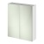 Delphi Nordic 600mm 2-Door Mirrored Bathroom Cabinet | Thumbnail Image