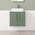 Delphi Nordic Green 600mm 2-Door Wall Hung Countertop Vanity Unit | Thumbnail Image