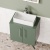 Delphi Nordic Green 600mm 2-Door Wall Hung Countertop Vanity Unit | Thumbnail Image