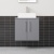 Delphi Nordic Grey 600mm 2-Door Wall Hung Countertop Vanity Unit | Thumbnail Image