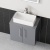 Delphi Nordic Grey 600mm 2-Door Wall Hung Countertop Vanity Unit | Thumbnail Image