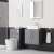 Delphi Nordic Grey 600mm 2-Door Wall Hung Countertop Vanity Unit | Thumbnail Image