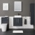 Delphi Nordic Soft Black 600mm 2-Door Wall Hung Countertop Vanity Unit | Thumbnail Image