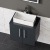 Delphi Nordic Soft Black 600mm 2-Door Wall Hung Countertop Vanity Unit | Thumbnail Image