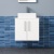 Delphi Nordic White 600mm 2-Door Wall Hung Countertop Vanity Unit | Thumbnail Image