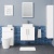 Delphi Nordic White 600mm 2-Door Wall Hung Countertop Vanity Unit | Thumbnail Image