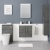 Delphi Nordic Anthracite 600mm 2-Door Wall Hung Vanity Unit (inc Basin) | Thumbnail Image