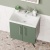 Delphi Nordic Green 600mm 2-Door Wall Hung Vanity Unit (inc Basin) | Thumbnail Image