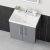 Delphi Nordic Grey 600mm 2-Door Wall Hung Vanity Unit (inc Basin) | Thumbnail Image