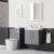 Delphi Nordic Grey 600mm 2-Door Wall Hung Vanity Unit (inc Basin) | Thumbnail Image