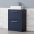 Delphi Nordic Midnight Blue 600mm 2-Drawer Floor Standing Countertop Vanity Unit | Thumbnail Image