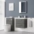 Delphi Nordic Anthracite 600mm 2-Drawer Wall Hung Vanity Unit (inc Basin) | Thumbnail Image